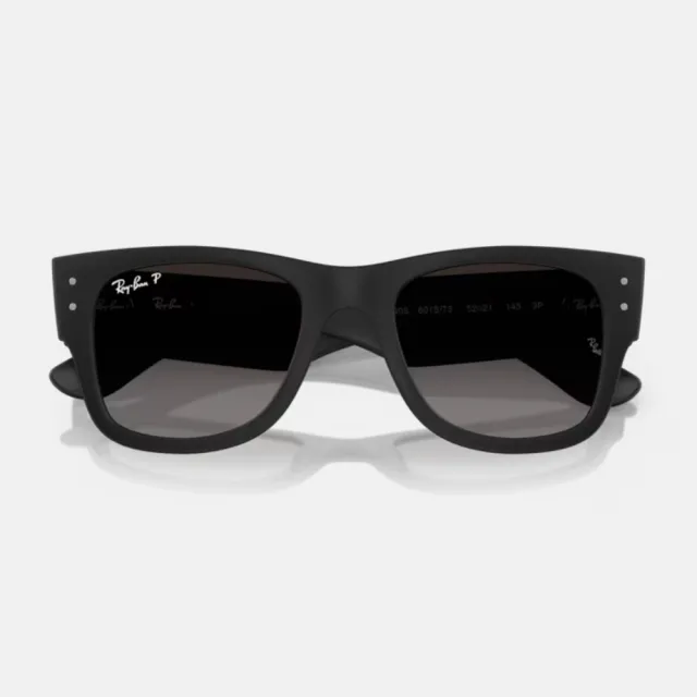 【RayBan 雷朋】粗版方形膠框偏光抗UV太陽眼鏡(RB4840S-601ST3 52mm)