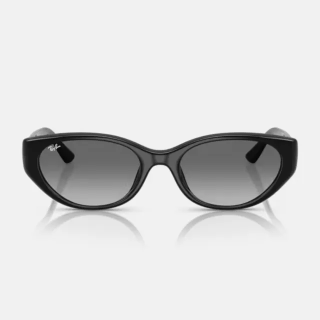 【RayBan 雷朋】復古潮流貓眼膠框漸層抗UV太陽眼鏡(RB4457D-667711 55mm)