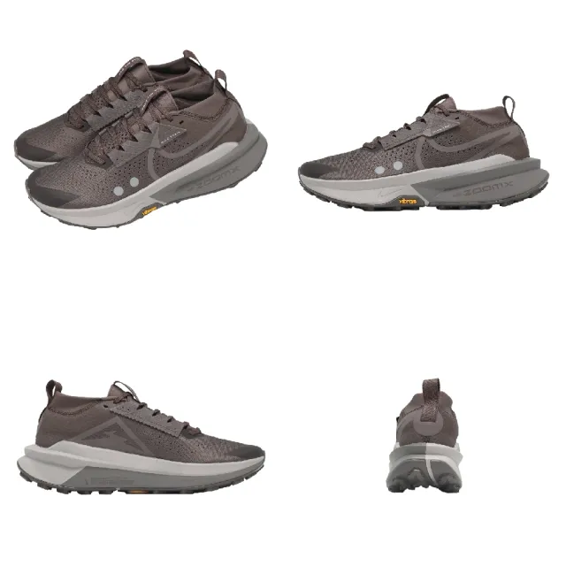 【NIKE 耐吉】越野跑鞋 ZoomX Zegama Trail 2 男鞋 棕 灰 氣墊 戶外 FD5190-011