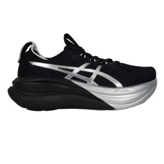 【asics 亞瑟士】GEL-NIMBUS 28 PLATINUM 女緩衝慢跑鞋(1012B978-001)