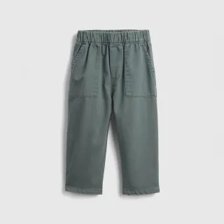 【GAP】嬰兒及幼兒UltraSoft套穿式筒形褲-新款復古綠(887563)