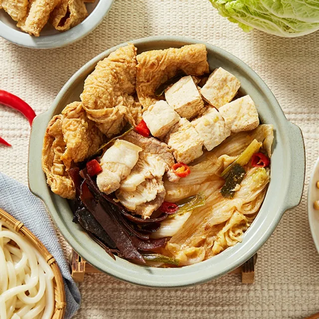 【林聰明】林聰明禮盒組_經典沙鍋菜湯底2袋(2100g/袋;鍋物;年菜;;鍋物/火鍋/湯底)