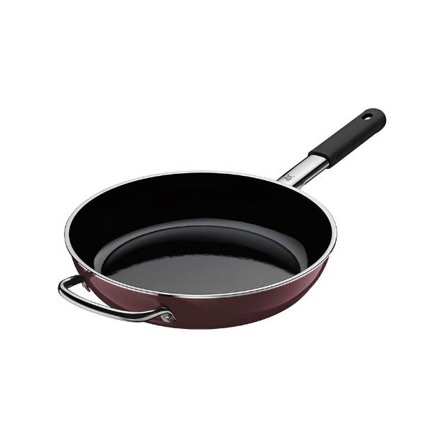 【WMF】德國製Fusiontec Mineral 平底鍋 28cm(玫瑰金色/陶晶鍋)