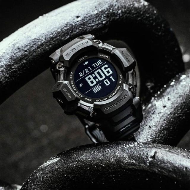 【CASIO 卡西歐】G-SHOCK 太陽能GPS心律運動錶 618 送禮(GBD-H2000-1B)