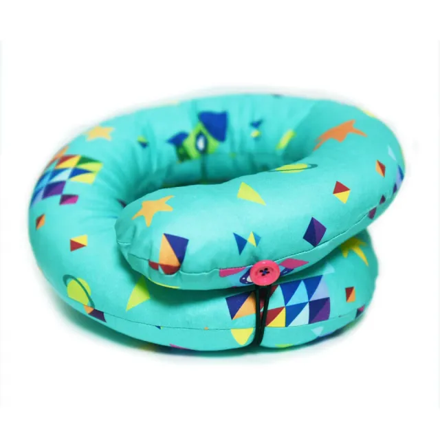 【MONSTER PARK】行星脖圍造型枕 水藍行星(寶寶出遊好夥伴)
