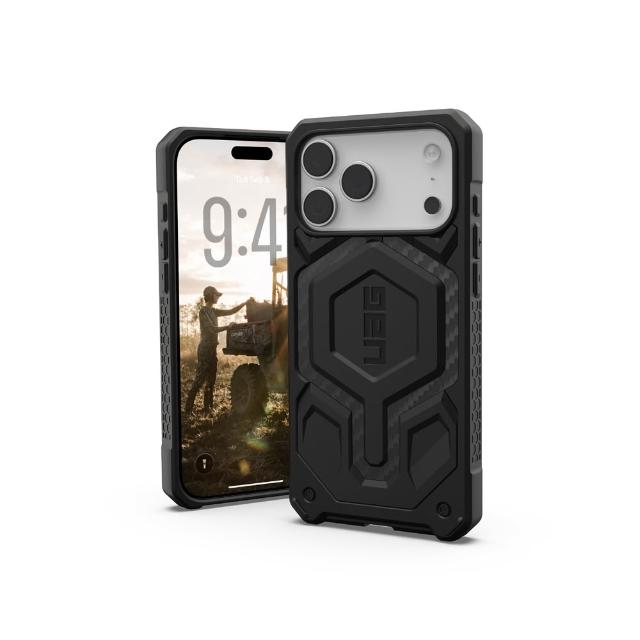 【UAG】iPhone 17 Pro/Pro Max 磁吸頂級版耐衝擊保護殼-碳黑（相機按鍵款）(支援MagSafe 手機殼)
