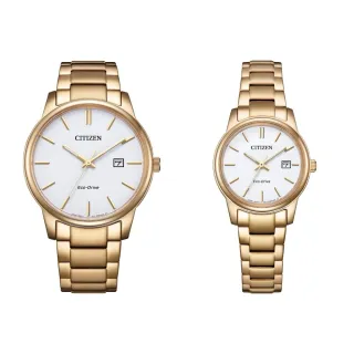【CITIZEN 星辰】PAIR 簡約時尚光動能對錶-40/27.5mm(BM6973-97A+EW2313-93A)