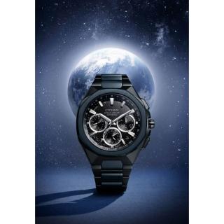 【CITIZEN 星辰】ATTESA 深邃藍影 限量 GPS衛星對時 光動能鈦金屬電波腕錶/44mm(CC4106-74E)