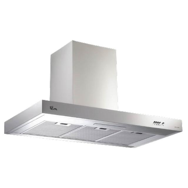 【喜特麗】90公分倒T型不鏽鋼髮絲紋排油煙機 JT-1115L 原廠安裝