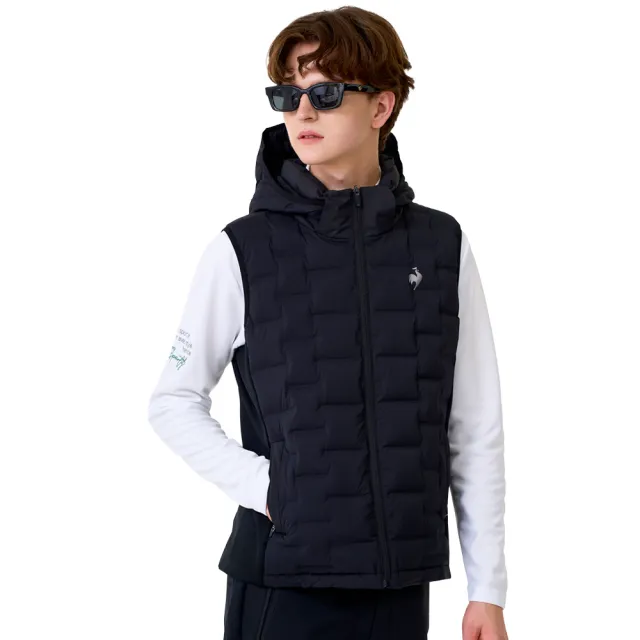 【LE COQ SPORTIF 公雞】防潑水羽絨背心 男女款 5色 LWW61391_LWW62391