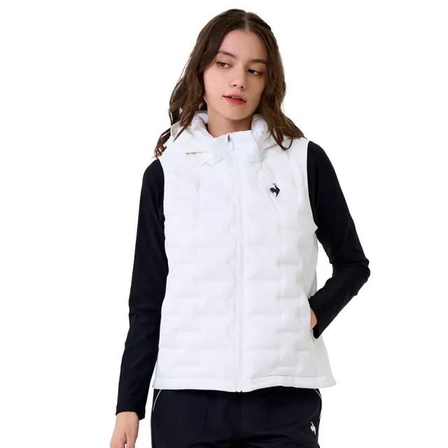 【LE COQ SPORTIF 公雞】防潑水羽絨背心 男女款 5色 LWW61391_LWW62391