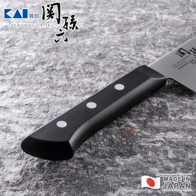 【KAI 貝印】關孫六 日本製若竹系列不鏽鋼三德刀16.5cm