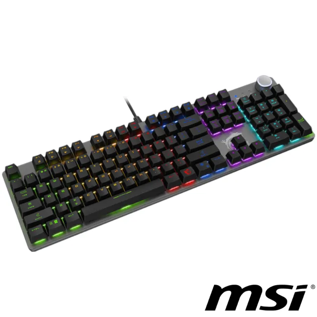 【MSI 微星】FORGE GK320 RED TC 電競鍵盤(機械紅軸)