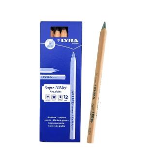 【LYRA】兒童三角原木鉛筆17.5cm(12入)｜德國製 大三角鉛筆 三角筆 粗鉛筆 學齡前鉛筆 粗三角鉛筆