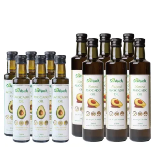 【壽滿趣】Somuch紐西蘭頂級冷壓初榨酪梨油250mlx6＋天然酪梨油500mlx6