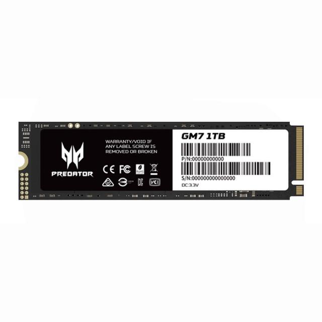 【Acer 宏碁】Predator GM7 1TB M.2 PCIe Gen4 ssd固態硬碟 5年保固(最高讀取7200MB/s)