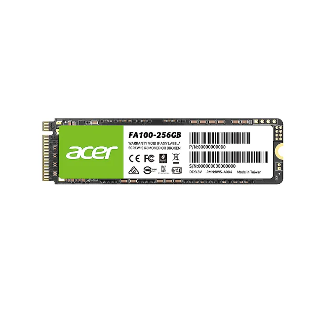 【Acer 宏碁】FA100 256GB M.2 PCIe Gen3 ssd固態硬碟 5年保固(最高讀取1950MB/s)