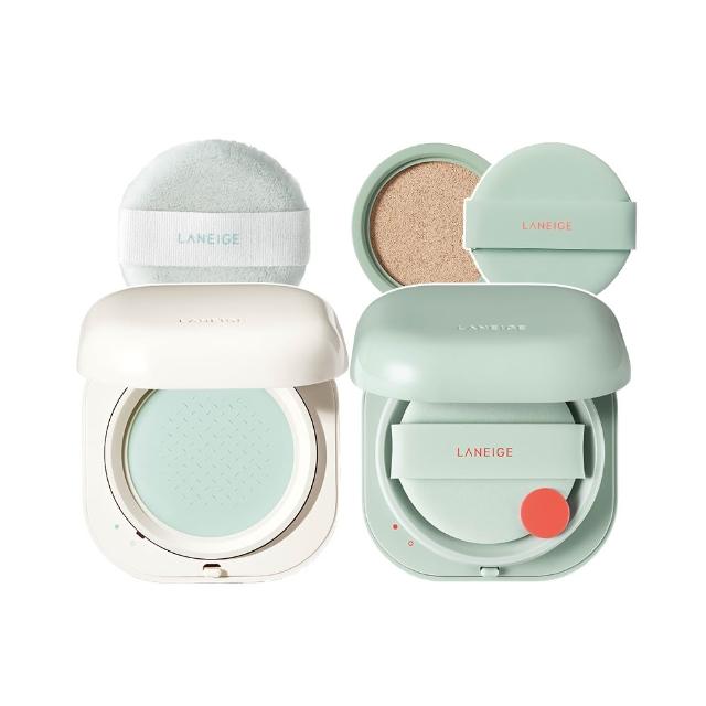 【蘭芝 官方直營】NEO完美氣墊底妝組(LANEIGE 氣墊15g*2+氣墊蜜粉7g 隔離乳 防曬)