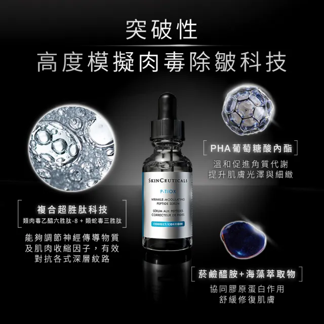 【Skin Ceuticals 修麗可】A.G.E.極效賦活緊緻精華 30ml+P-TIOX 超胜抗皺極光精華 30ml_Go