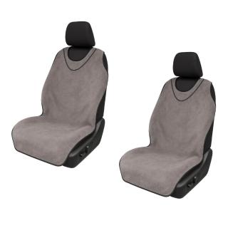 【ACE CASE】通用款 汽車椅套 (正/副駕駛座) 超細纖維 (2枚入) 汽車前座彈性椅套組 /寵物防髒套