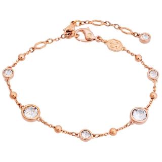 【SWAROVSKI 施華洛世奇】Imber 玫瑰金水晶手鏈 5730677