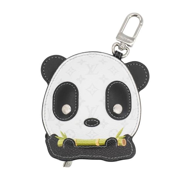 【Louis Vuitton 路易威登】Panda 帆布手袋吊飾(M03397-黑白)