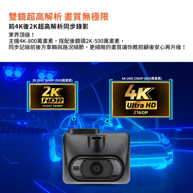 【MIO】含到府安裝 MiVue 935WDs 4K GPS WIFI行車記錄器-快 (送-64G卡) 行車紀錄器