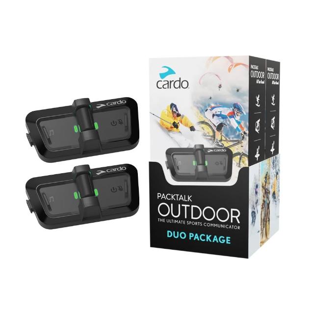 【Cardo】PACKTALK OUTDOOR 戶外運動通訊藍牙耳機(雙入組)