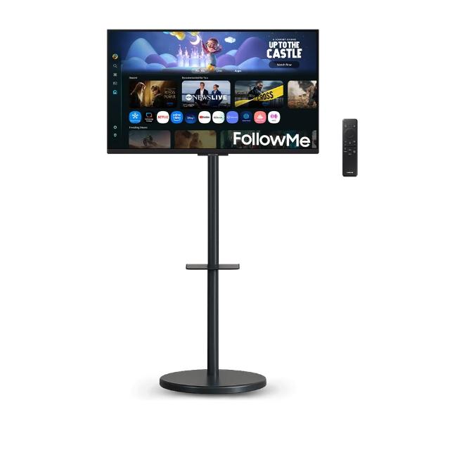 【Samsung 三星】FollowMe移動式AI智慧聯網螢幕組 S43FM702UC 43型VA智慧聯網螢幕(HDR10/內建喇叭/搖控器)