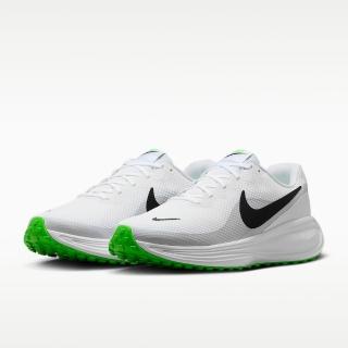 【NIKE 耐吉】REVOLUTION 8 運動鞋 跑步鞋 男鞋 輕盈 白綠 HJ9198-105