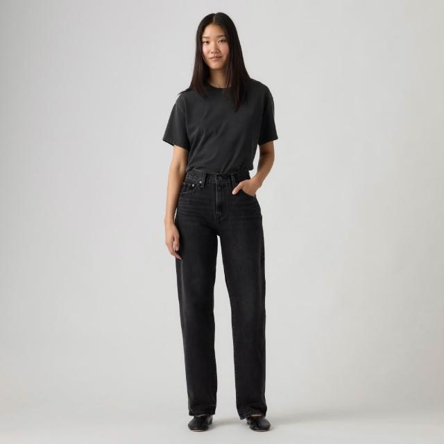 【LEVIS】EASY DAD 中腰 寬鬆直筒 牛仔褲 女生牛仔褲 熱賣單品 005DC-0002