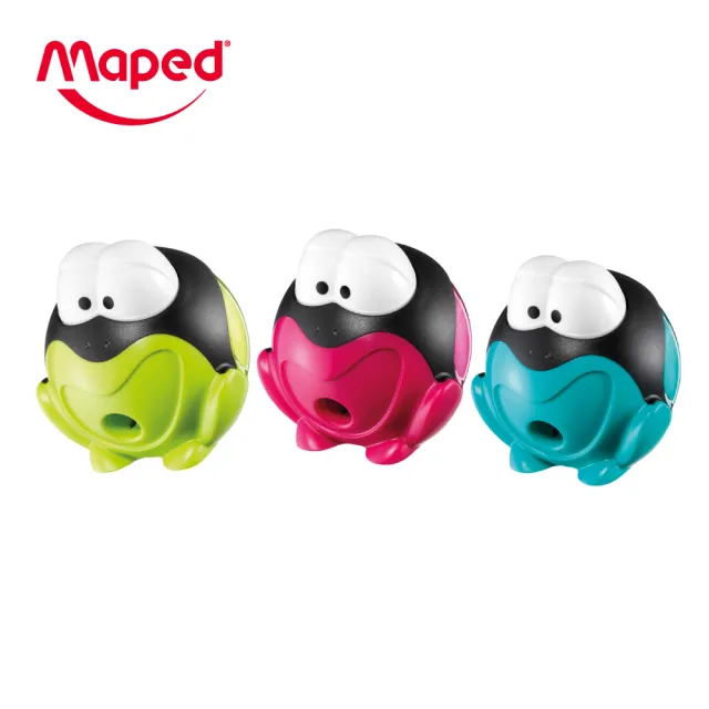 【Maped】大眼蛙智慧筆削-背卡款/顏色隨機(削鉛筆器 削鉛筆機 削鉛筆 班級獎品 削筆器 捲筆刀)