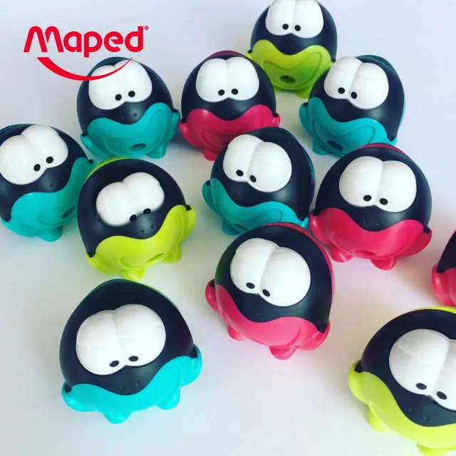【Maped】大眼蛙智慧筆削-背卡款/顏色隨機(削鉛筆器 削鉛筆機 削鉛筆 班級獎品 削筆器 捲筆刀)
