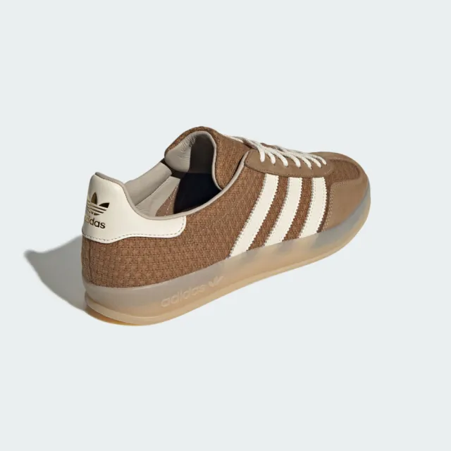 【adidas 愛迪達】Gazelle Indoor 男女 運動休閒鞋 麂皮 果凍底 舒適 棕 米白(JR8851)