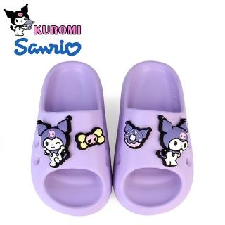 【HELLO KITTY】KUROMI 酷洛米 兒童拖鞋 童鞋 防水拖鞋 雨鞋 洞洞鞋 室內外 輕量(紫色)