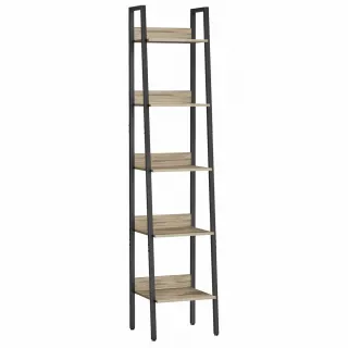 【hoi! 好好生活】VASAGLE 工業風多功能五層層架0.3M-田園木 LLS109B50