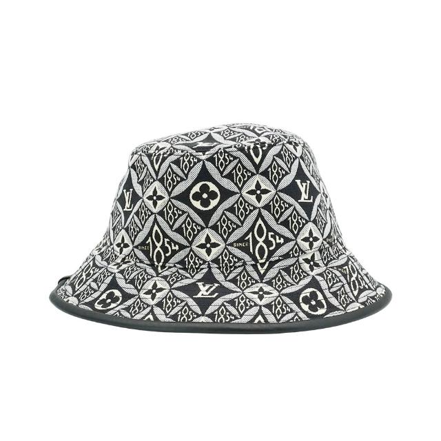 LV LOUIS VUITTON路易威登 MP2829 字花帆布漁夫帽 黑白