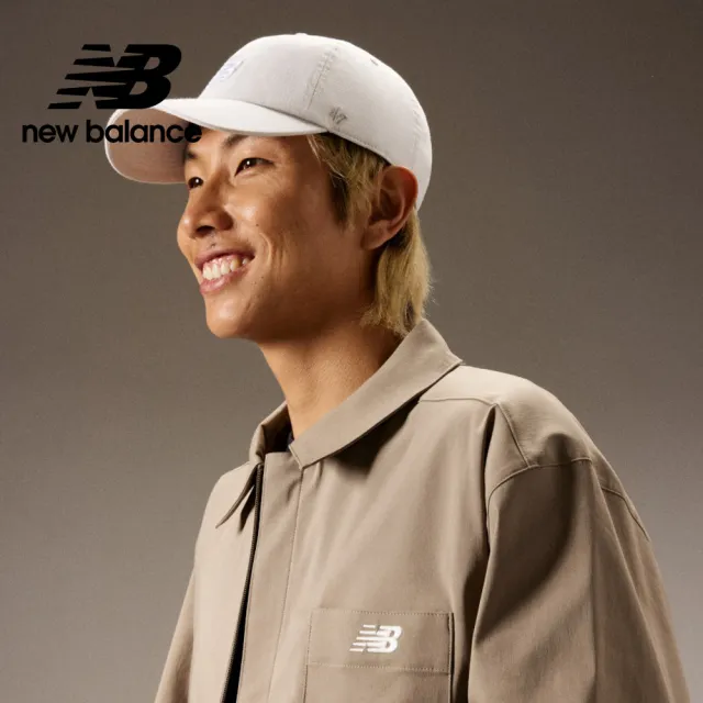 【NEW BALANCE】NB 棒球帽/老帽_LAH00151TAG_中性_淺灰色(47聯名)