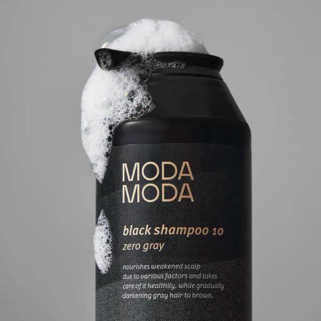【MODA MODA】正貨保證 向原廠正式進口 ZERO GRAY 黑色洗髮精300g(白髮/黑髮/賦活喚黑/黑髮素)