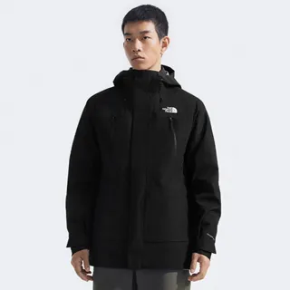 【The North Face】北面男款黑色FUTURELIGHT防水透氣連帽三合一外套｜89ZMJK3