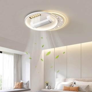 MIDUO覓朵 全光譜無葉風扇燈 無極調光 110v（led 吸頂燈 電扇燈 客廳燈）