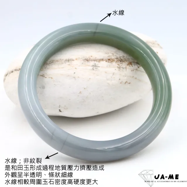 【JA-ME】天然和田玉 紫綠雙彩特色玉鐲#19-19.5