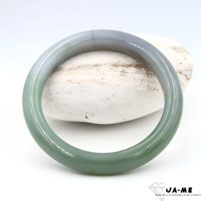 【JA-ME】天然和田玉 紫綠雙彩特色玉鐲#19-19.5