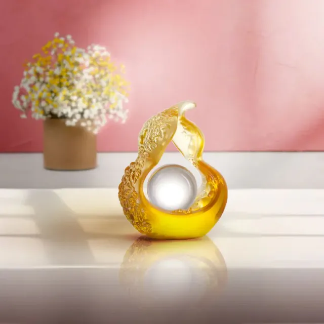 【琉璃工房】福祿轉如意 結婚禮物/入厝禮/生日禮物(送禮/琉璃/禮物/水晶/藝術品/擺飾/禮贈/企業)