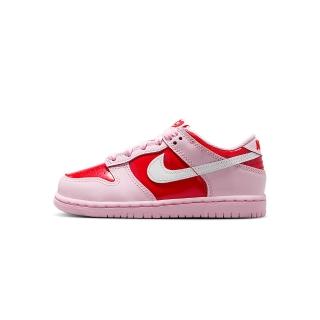 【NIKE 耐吉】Dunk Low Bp 運動鞋 中童 童鞋 粉紅色 情人節 皮革 休閒鞋 IQ0220-663