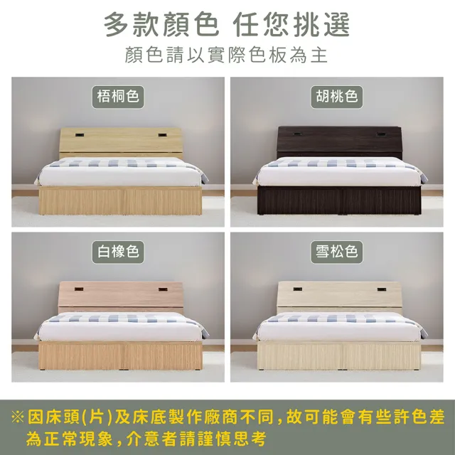 【ASSARI】雙人加大6尺房間組二件 床箱+3分床底
