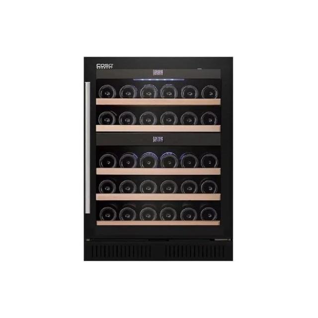 【德國CASO】40瓶裝 嵌入式/雙溫控酒櫃-經典黑(SW-40)