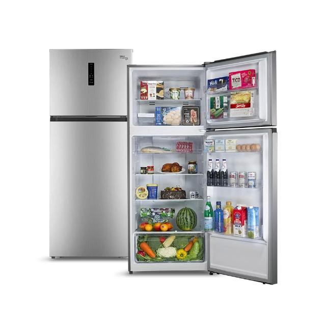 TECO東元 R4402XS 雙門變頻冰箱，容量達440L，適閤家庭使用。灰色系設計，尺寸1780x710x685mm，重量70kg，臺灣製造。第1級能源效率，具節能標章，變頻馬達省電耐用。全機1年保固，壓縮機3年保固，含基本安裝服務。BSMI許可T31303，品質保證。