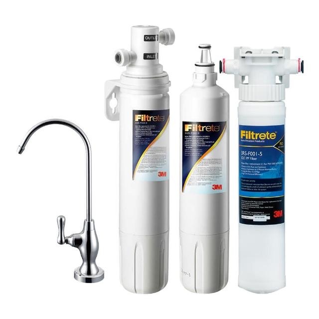 【3M】S003櫥下型可生飲淨水器1年組+前置PP泥沙過濾(超值組)