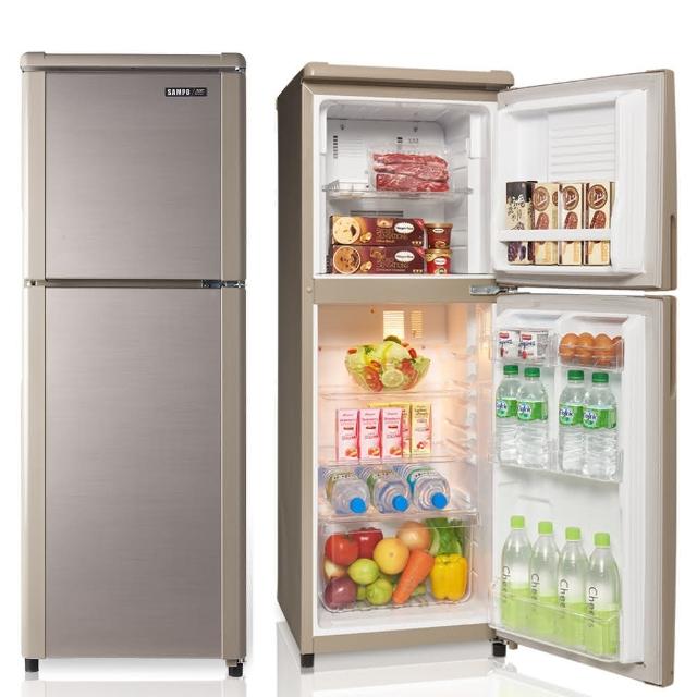 【SAMPO 聲寶】58H快配140公升一級能效經典品味系列定頻右開雙門冰箱(SR-C14Q-Y9)